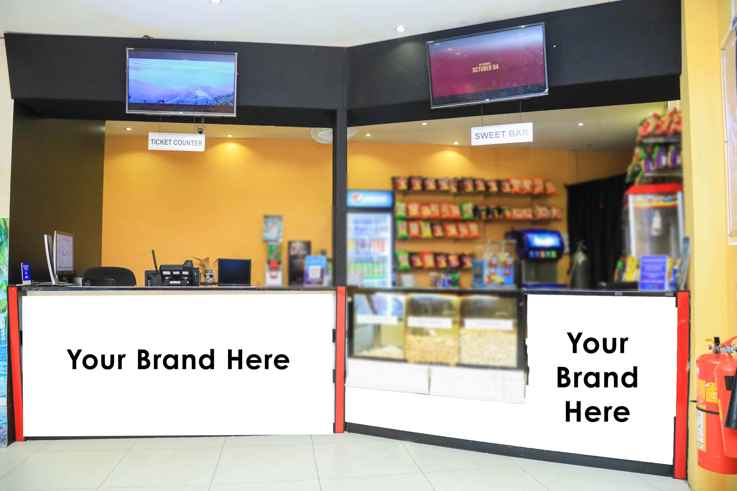 Ticket Counter Branding